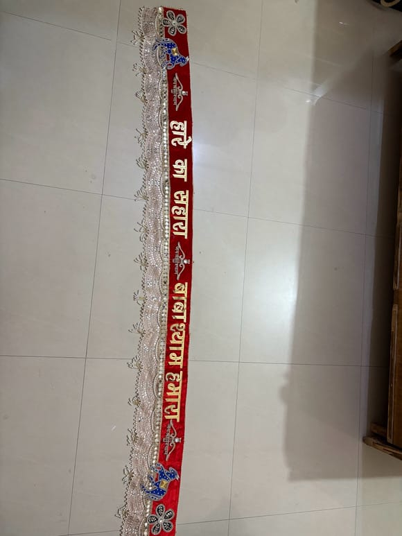 Handcrafted 81-Inch Designer "Haare Ka Sahara" Shyam Baba Bandarwal / Toran - Image 1